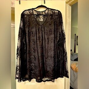 Black lace top